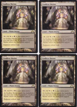 Four (4) MTG Godless Shrine Gatecrash NM-LP x4 - Image 1