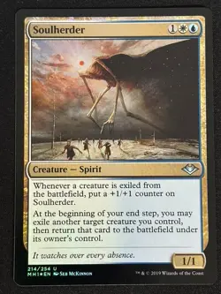 1x MTG Soulherder (Foil) - Modern Horizons (MH1) #214 - Magic the Gathering - Image 1