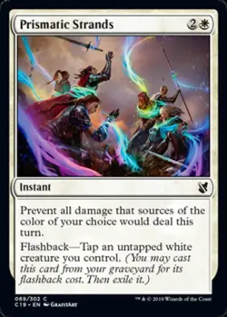 MTG Prismatic Strands, Commander 2019, Moderately Played, English - Image 1