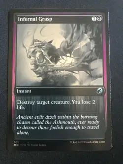 1x Infernal Grasp Silver Screen FOIL Double Feature DBL MTG NM - Image 3