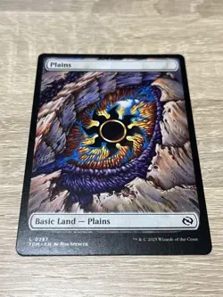 MTG Plains Tarkir Full Art Dragons Eye English Single Card - Image 1