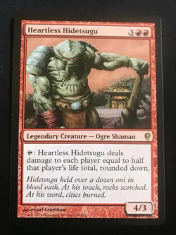 1x Heartless Hidetsugu - Conspiracy CNS Rare MTG NM/M - Image 1