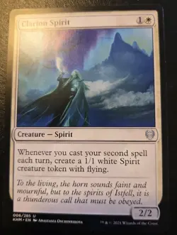 Clarion Spirit 006/285 Uncommon Kaldheim Magic: The Gathering - Image 1