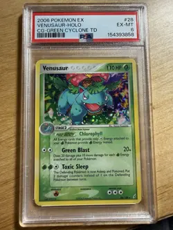 Pokemon Venusaur 28/100 EX Crystal Guardians Holo Rare Stage 2 110 HP PSA 6 - Image 1
