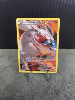 Reshiram XY74 2015 XY: Black Star Promo Pokemon TCG English Full Art LP/MP Read - Image 1