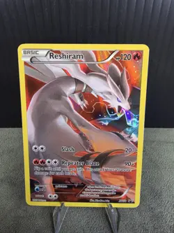 Reshiram XY74 2015 XY: Black Star Promo Pokemon TCG English Full Art LP/MP Read - Image 2