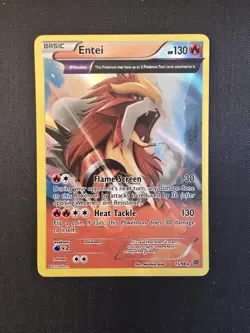 Pokemon TCG Entei Ancient Origins 15/98 Full Art Holo Rare Never Played - Image 1