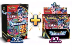 Chaos Rising Pokemon Center Booster Box AND 2 Booster Bundles **PRESALE** - Image 1