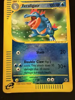 Pokemon Feraligatr 46/165 Expedition Reverse Holo e-Reader LP - Image 2