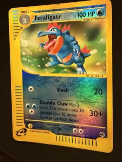 Pokemon Feraligatr 46/165 Expedition Reverse Holo e-Reader LP - Image 4