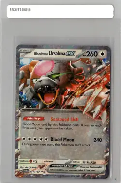 Bloodmoon Ursaluna ex - 141/167 - Pokemon TCG Twilight Masquerade Double Rare NM - Image 1