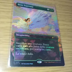 MTG Bene Supremo Italian Foil Trading Card Good Condition Play - Image 1