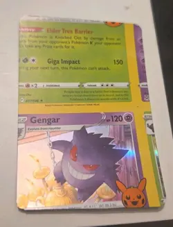 NFC Miscut - Gengar - Holo - Trick Or Trade 2023 - Error - Pokemon TCG - Image 2