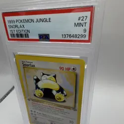 Pokemon TCG Snorlax Jungle 1999 27/64 1st Edition PSA 9 Basic Rare HP 90 - Image 3