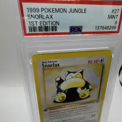 Pokemon TCG Snorlax Jungle 1999 27/64 1st Edition PSA 9 Basic Rare HP 90 - Image 4