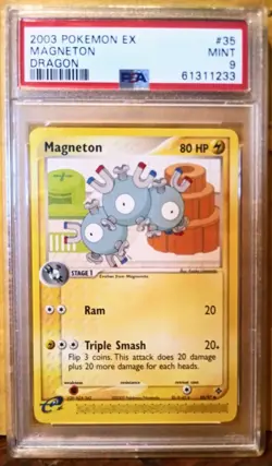 2003 Pokemon EX Dragon Magneton 35/97 Rare PSA 9 MINT Non-Holo Vintage - Image 1