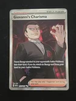 Pokemon TCG Giovanni's Charisma 197/165 Scarlet & Violet 151 Ultra Rare Holo - Image 1