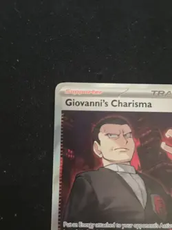 Pokemon TCG Giovanni's Charisma 197/165 Scarlet & Violet 151 Ultra Rare Holo - Image 3