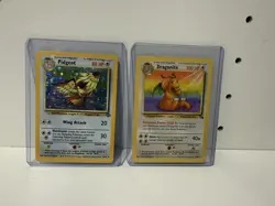 Pokemon Pidgeot 8/64 Jungle Set Holo + Pokemon 19/62 Dragonite - *NO RESERVE* - Image 1