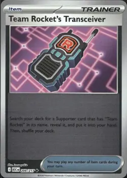 Team Rocket's Transceiver 209/217 Ascended Heroes Pokemon Reverse Holo NM - Image 1