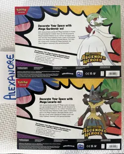 2 x Pokemon Ascended Heroes Premium Poster Collection Mega Gardevoir & Lucario - Image 2