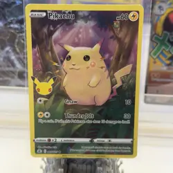 Pokemon TCG Pikachu 005/025 Holo Rare Celebrations NM Full Art - Image 1