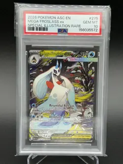 Mega Froslass ex 275/217 Me: Ascended Heroes Holo PSA 10 GEM EN Pokemon - Image 1