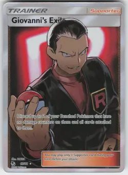 Giovanni's Exile 67/68 Ultra Rare Hidden Fates Pokemon Near Mint - Image 1