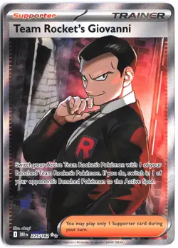 Team Rocket's Giovanni 225/182 Ultra Rare Destined Rivals Pokemon NM - Image 1