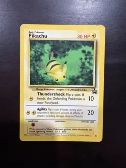 Pokemon TCG Pikachu Promo WoTC Promo LP - Image 1