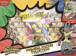 Pokemon Ascended Heroes Premium Poster Collection Mega Lucario New Free Ship - Image 1