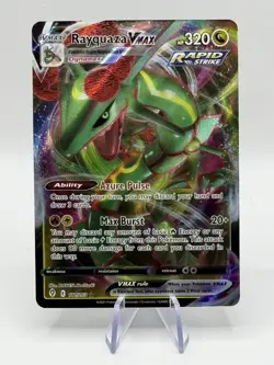 Pokemon TCG Rayquaza VMAX Evolving Skies 111/203 Holo Ultra Rare - NM - Image 1