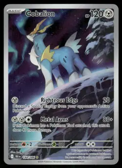 2025 Cobalion - 144/086 Illustration Rare Holo NM SV: Black Bolt Pokemon - Image 1