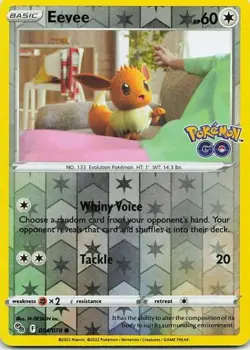 Eevee 054/078 Pokemon GO Common NM Pokemon TCG - Image 1
