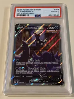 Pokemon Umbreon V 189/203 - PSA 9 MINT - Evolving Skies Holo Rare - Image 1