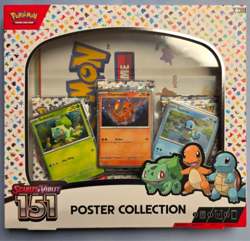 Nintendo Pokemon TCG Scarlet & Violet - 151 Poster Collection Box - 3 Packs 820650853166 - Image 1