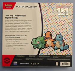 Nintendo Pokemon TCG Scarlet & Violet - 151 Poster Collection Box - 3 Packs 820650853166 - Image 2