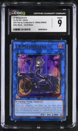 I:P Masquerena *CGC 9* POP 1 *Ultra Rare* RA02-EN042 * Yugioh - Image 1