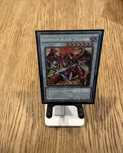 Crimson Blade Dragon BLZD-EN037 Starlight Rare 1st Ed YuGiOh Blazing Dominion - Image 1