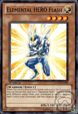 Elemental HERO Flash GENF-EN090 Generation Force Yu-Gi-Oh 1st Edition NM/M - Image 2