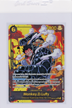 One Piece MONKEY.D.LUFFY Gear 4 Sec Alt Art OP10-118 Parallel English Luffy Read - Image 1