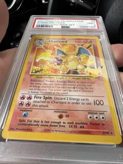 Pokemon TCG Charizard Holo Rare Card Celebrations Classic Collection 4/102 PSA 9 - Image 3