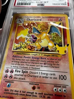 Pokemon TCG Charizard Holo Rare Card Celebrations Classic Collection 4/102 PSA 9 - Image 4
