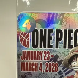 One Piece Monkey D. Luffy College Basketball US Voyage New Promo Card SEALED - Image 4