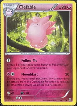 Clefable 71/111 XY - Furious Fists Regular - Pokemon Card - Image 1