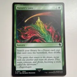 Magic: The Gathering Nature's Lore FFVII Sorcery Card 0311 Ashley Mackenzie Eng… - Image 1