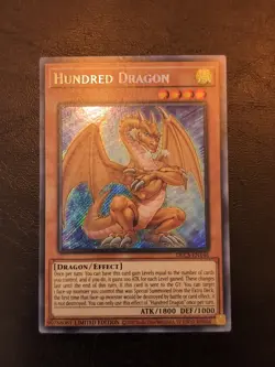 Yu-Gi-Oh! SECRET RARE CARD HUNDRED DRAGON DLCS-EN146 1ST NM/VLP - Image 1