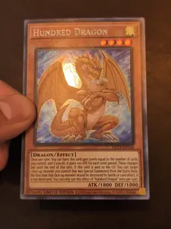 Yu-Gi-Oh! SECRET RARE CARD HUNDRED DRAGON DLCS-EN146 1ST NM/VLP - Image 2