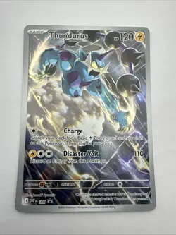 Pokemon TCG Thundurus SVP 209 SV Black Star Promo Card - Image 1