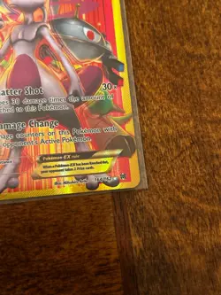 Pokemon Mewtwo EX TCG Full Art Holo Rare Card Breakthrough-Secret 164/162 - Image 2